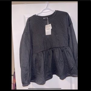 Zara peplum sweater